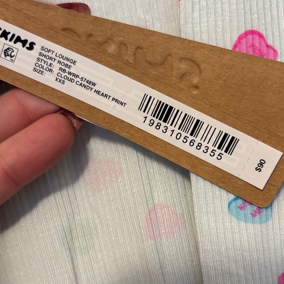 SKIMS 🩷🩵💙Soft Lounge Robe with Heart Print - Picture 2 of 2